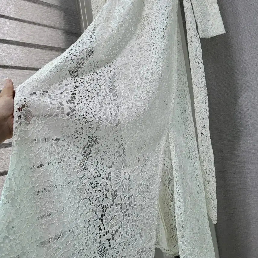 [BUNJANG] Merci Beaucoup All Lace See-Through Maxi Dress / (택채새)메르시비앙 올레이스 시스루맥시