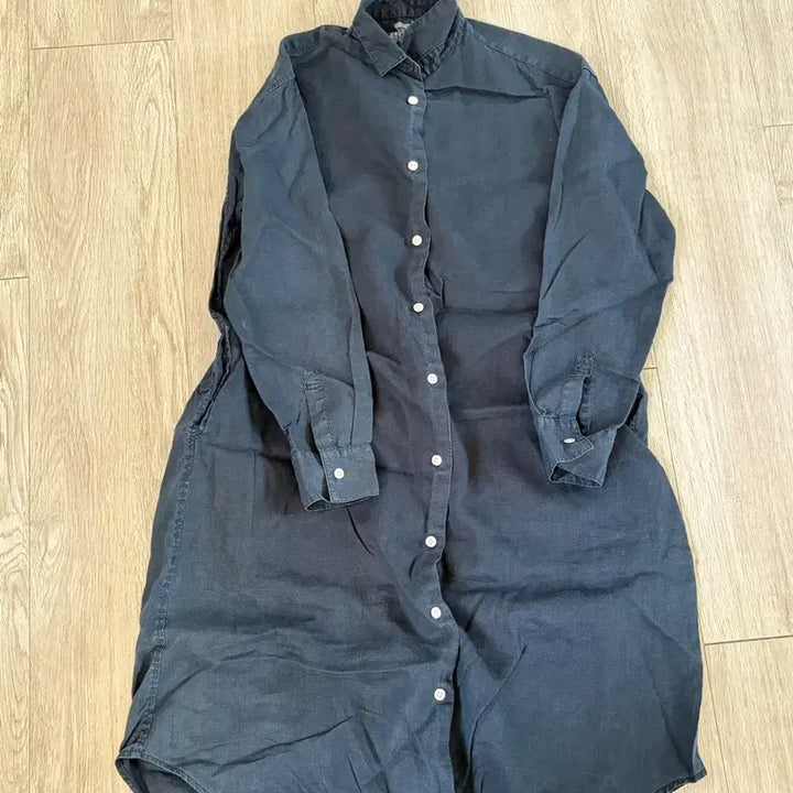 [BUNJANG] MUJI Linen Shirt Dress / 무인양품 MUJI 린넨 셔츠 원피스