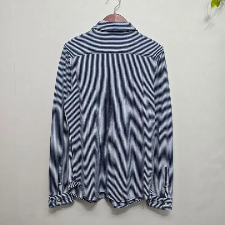 [BUNJANG] Lacoste Striped Long Sleeve Shirt / 라코스테 스트라이프 긴팔 셔츠