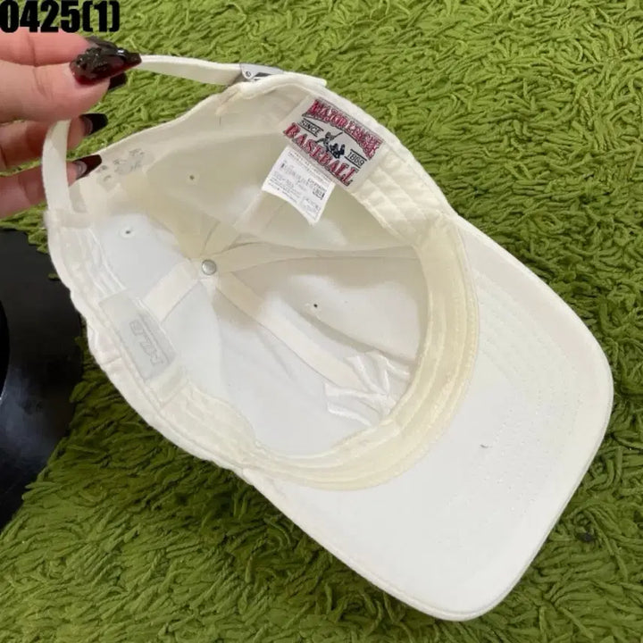 [BUNJANG] New York Yankees NY White Ball Cap / 뉴욕 양키스 NY 화이트 볼캡 모자