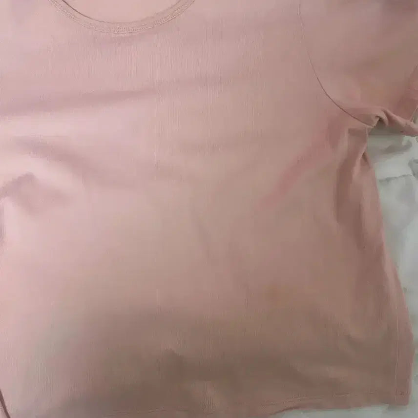 [BUNJANG] Slow and Salt Pink Short Sleeve T-shirt / 슬로우앤드 솔트티 핑크 반팔 티셔츠