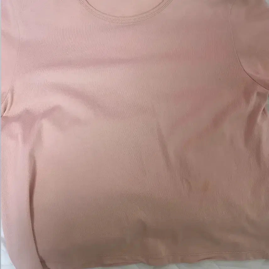 [BUNJANG] Slow and Salt Pink Short Sleeve T-shirt / 슬로우앤드 솔트티 핑크 반팔 티셔츠