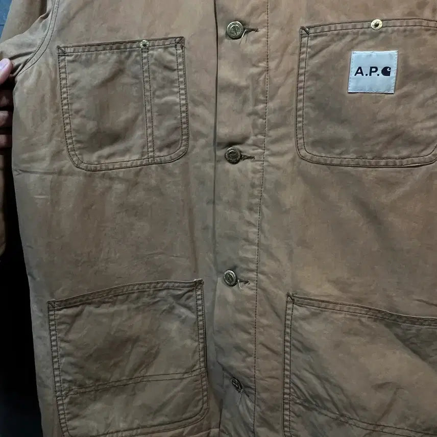 [BUNJANG] Carhartt WIP A.P.C. Detroit Work Jacket Brown / [M] 칼하트 WIP 아페쎄 A.P.C 디트로이트 워크자켓 브라운