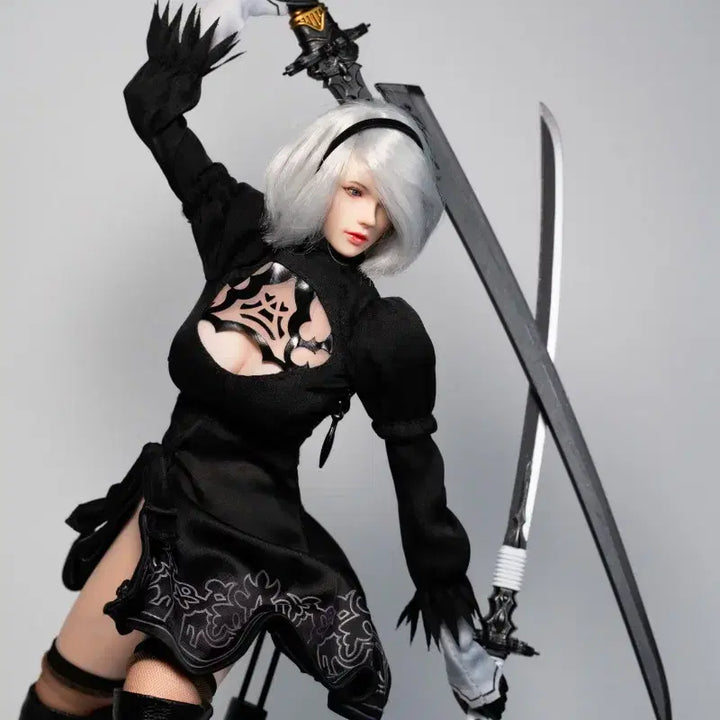 [BUNJANG] Super Duck 2B Action Figure / 니어오토마타 2B 실리콘 액션 피규어