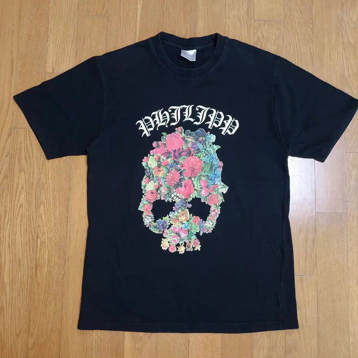 [BUNJANG] Hydrogen Floral Skull T-shirt / [XL] 하이드로겐(Hydrogen) 플로럴 스컬 티셔츠