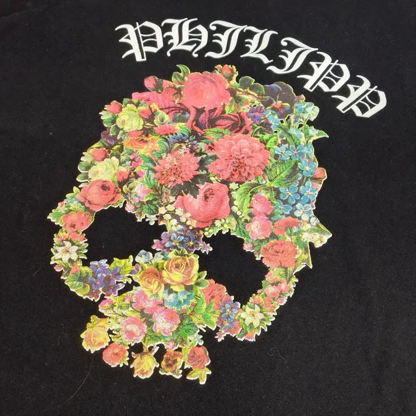 [BUNJANG] Hydrogen Floral Skull T-shirt / [XL] 하이드로겐(Hydrogen) 플로럴 스컬 티셔츠