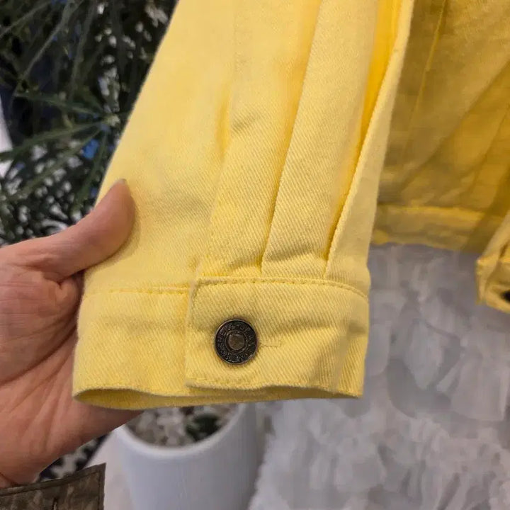[BUNJANG] Yellow Cotton Jacket / 옐로 코튼 자켓