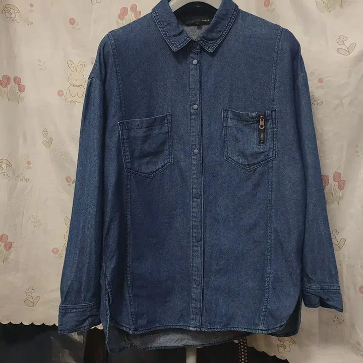 [BUNJANG] Olive Des Olive Denim Shirt / 올리브데올리브    청 데님 셔츠