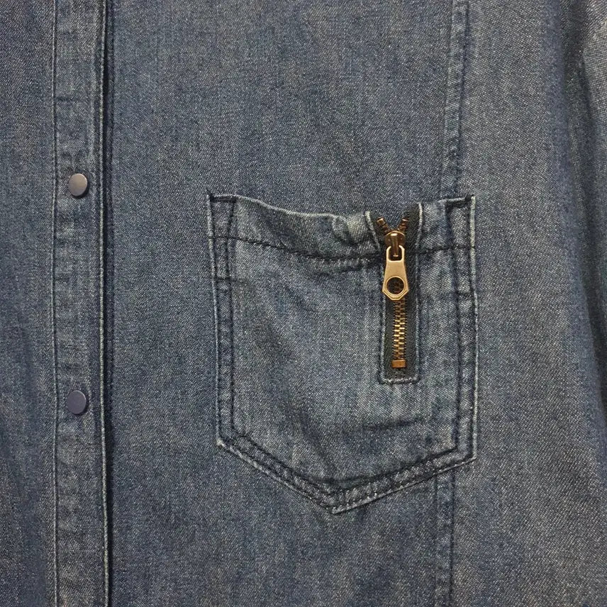 [BUNJANG] Olive Des Olive Denim Shirt / 올리브데올리브    청 데님 셔츠