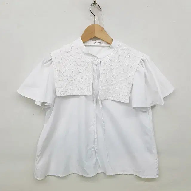 [BUNJANG] HUDSON Honey Sailor Blouse White / HUDSON Honey 세일러 블라우스 화이트
