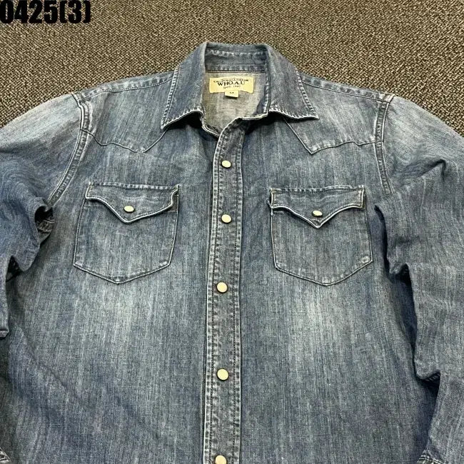 [BUNJANG] Who.A.U Denim Shirt M / 후아유 데님 셔츠 M