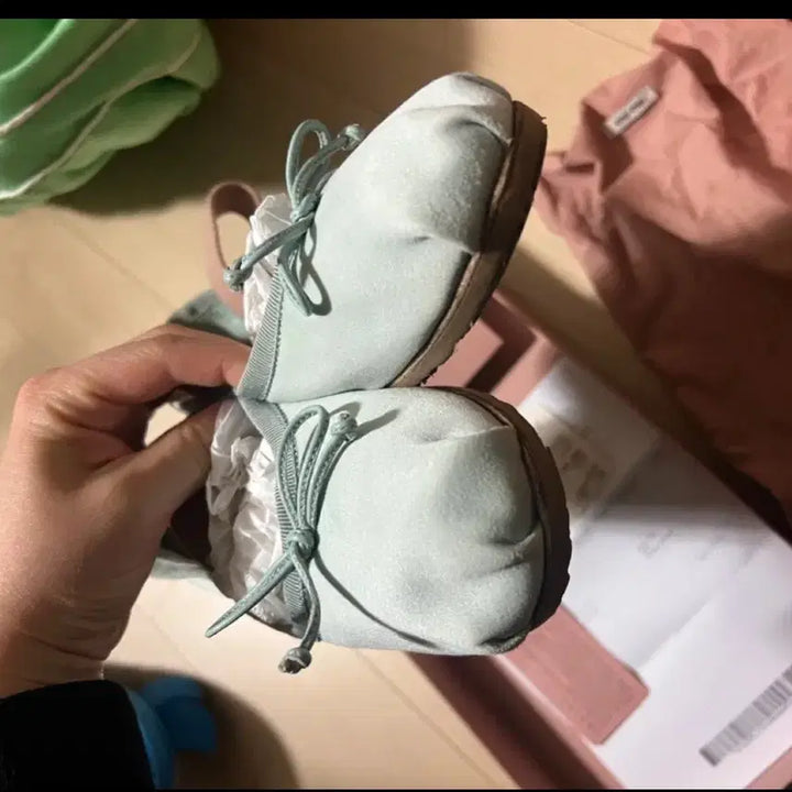 [BUNJANG] Miu Miu Ballerina Flats Mint Green 34.5 / 미우미우 발레리나 슈즈 민트 34.5 사이즈