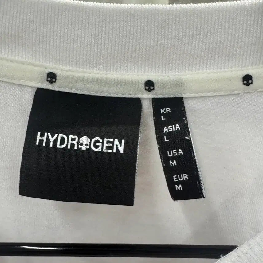 [BUNJANG] Hydrogen White T-Shirt (L) / Hydrogen 화이트 반팔 티셔츠 L