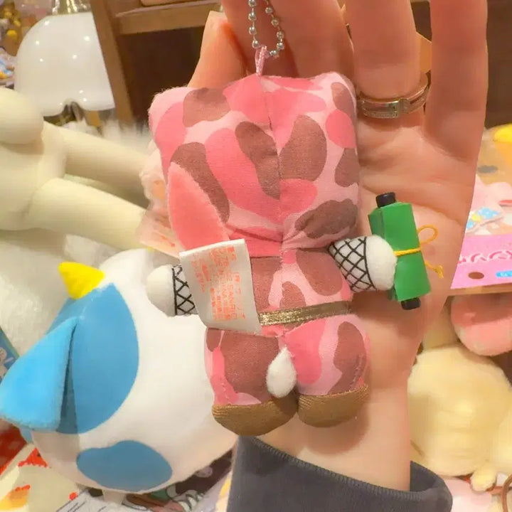 [BUNJANG] Sanrio Ninja Hello Kitty Pink Plush Keyring / 고전 산리오 닌자 핑크 헬로키티 인형 키링