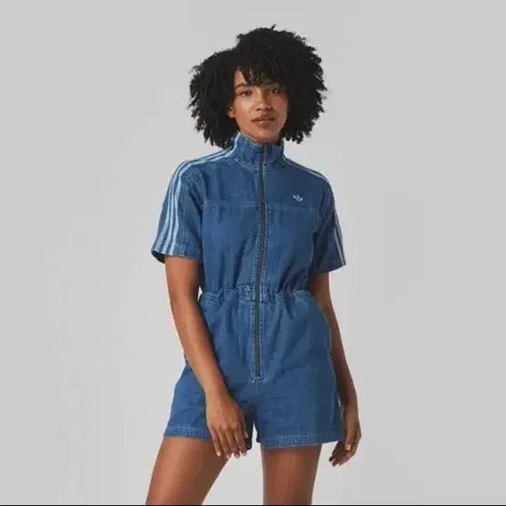 [BUNJANG] Adidas Denim Jumpsuit / 아디다스 데님 점프수트