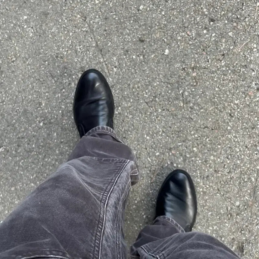 [BUNJANG] Prada Leather Slip-on Shoes / 00s Prada All Black Laether Slip-on