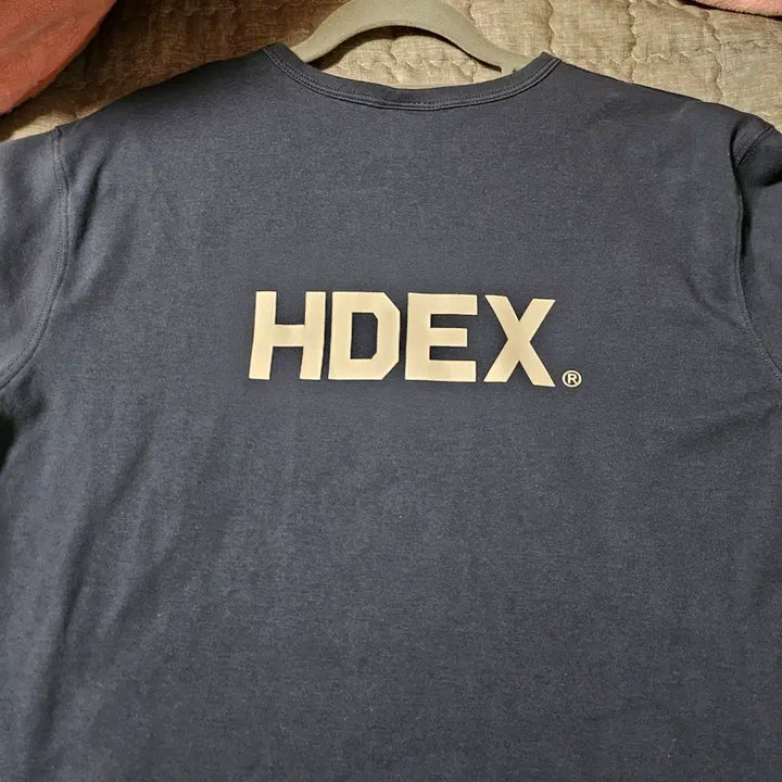 [BUNJANG] H.DEX Main Logo Muscle Fit T-Shirt / 에이치덱스 메인 백 로고 머슬핏