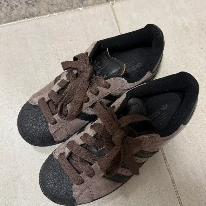 [BUNJANG] Adidas Superstar Brown Sneakers / 아디다스 슈퍼스타 브라운 225