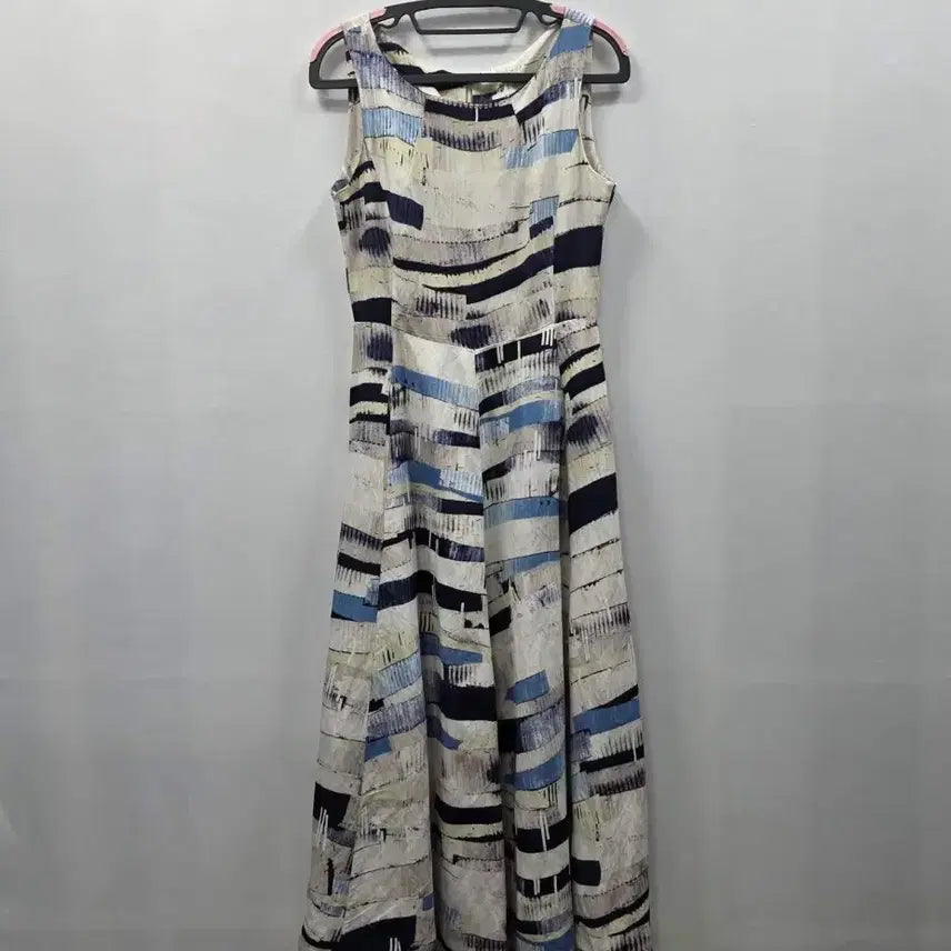 [BUNJANG] Tania Patterned Long Dress / 1380 타니아 TANIA 패턴 롱원피스 S 나시 플레어 여름 원피스