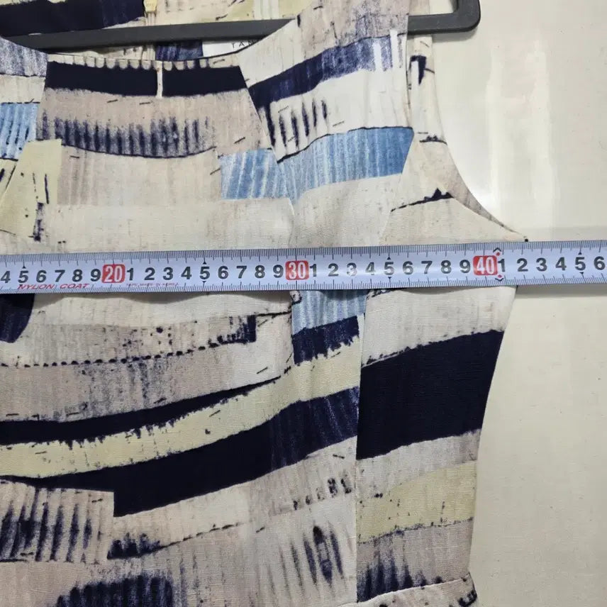 [BUNJANG] Tania Patterned Long Dress / 1380 타니아 TANIA 패턴 롱원피스 S 나시 플레어 여름 원피스