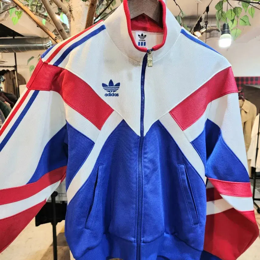 [BUNJANG] Adidas Old School Three-Stripe Track Vintage Jersey Jacket / 90s 아디다스 올드스쿨 삼선 트랙 빈티지 져지 자켓