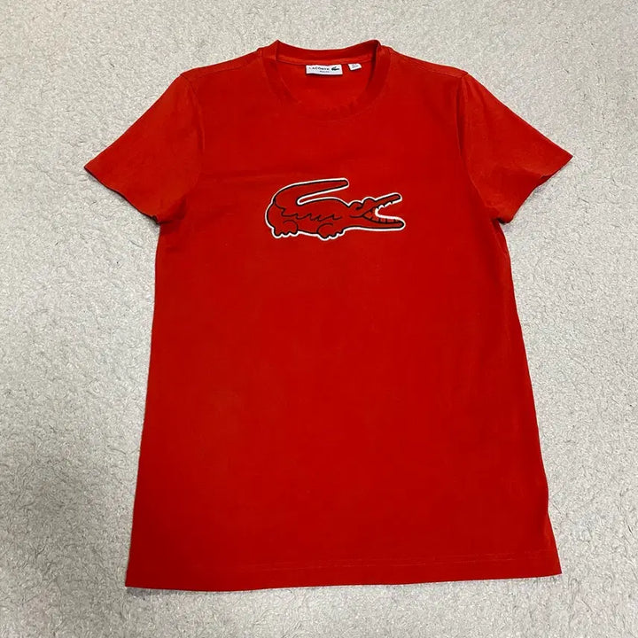 [SOLD OUT] 라코스테 빅 로고 반팔 티셔츠 레드 xs 90