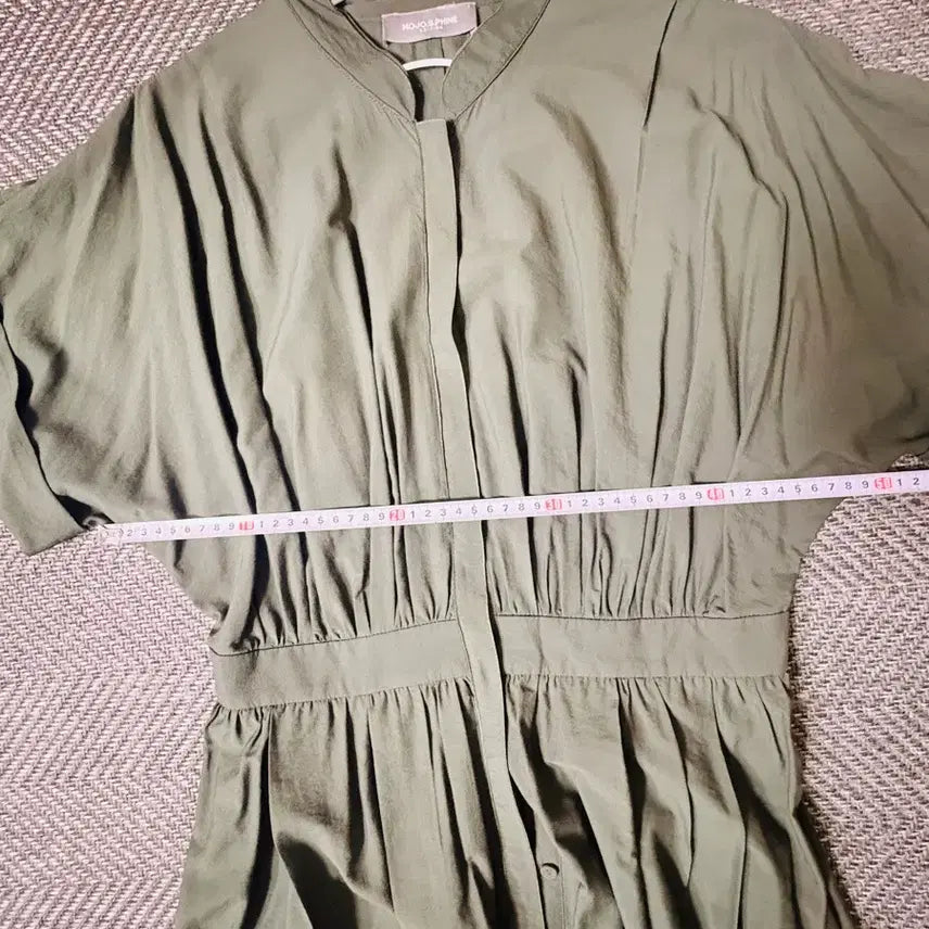 [BUNJANG] MojoSphin Katie-Sax Short Sleeve Shirt Dress / 모조에스핀 카티색 반팔 셔츠 원피스