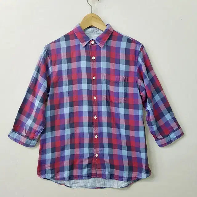 [BUNJANG] BEAMS Double Gauze 3/4 Sleeve Shirt / BEAMS 더블 거즈 칠부 셔츠