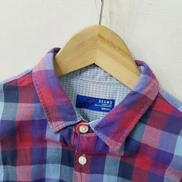 [BUNJANG] BEAMS Double Gauze 3/4 Sleeve Shirt / BEAMS 더블 거즈 칠부 셔츠