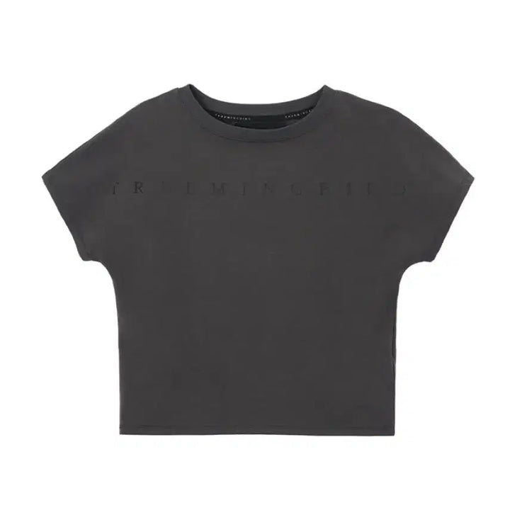[BUNJANG] Trimming Bird Horizon Logo Crop T-Shirt / 트리밍버드 Horizon Logo Crop T-Shirts 차콜