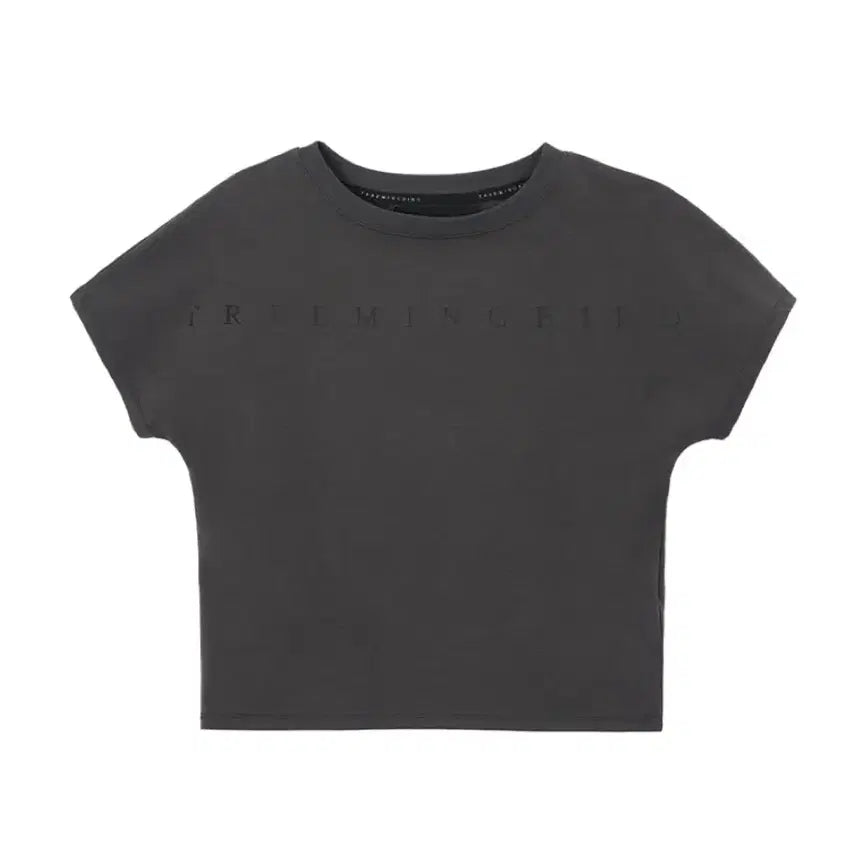 [BUNJANG] Trimming Bird Horizon Logo Crop T-Shirt / 트리밍버드 Horizon Logo Crop T-Shirts 차콜