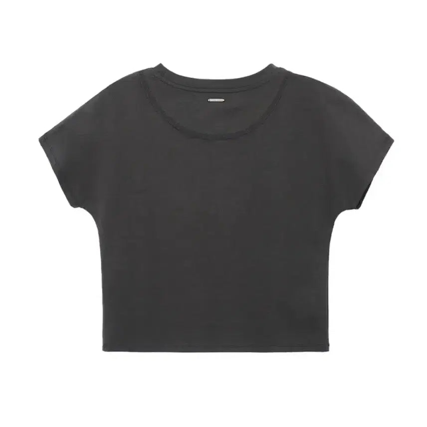 [BUNJANG] Trimming Bird Horizon Logo Crop T-Shirt / 트리밍버드 Horizon Logo Crop T-Shirts 차콜