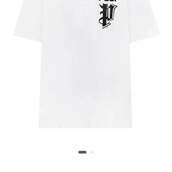 [BUNJANG] Felt Bold Stick P Artwork PK Shirt / 팰트 볼드 스틱P 아트웍 PK셔츠