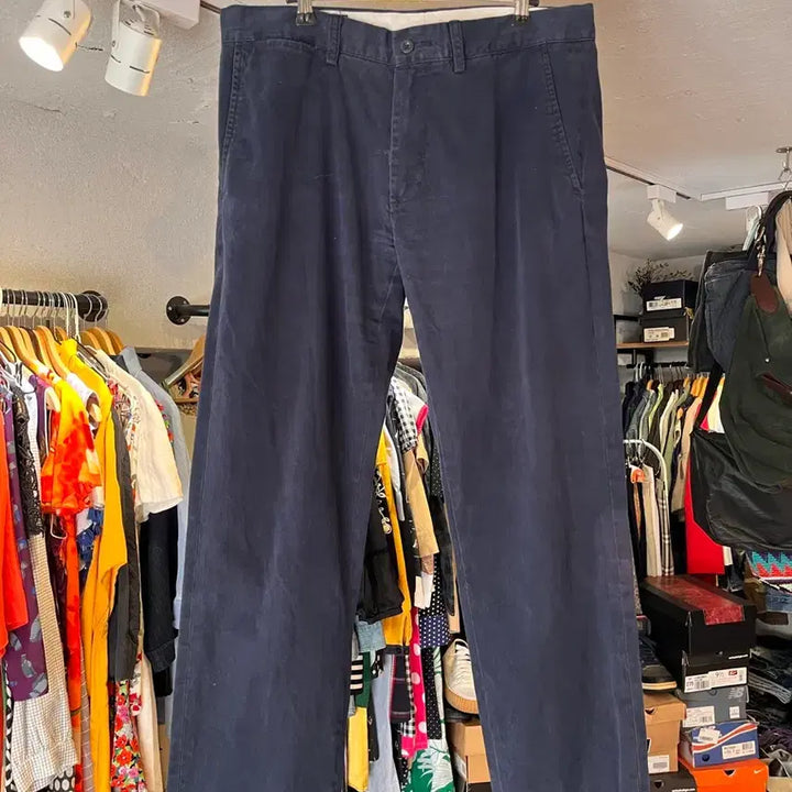[BUNJANG] Polo Ralph Lauren One-Tuck Navy Chino Pants / 폴로 랄프로렌 원턱 네이비 치노 팬츠