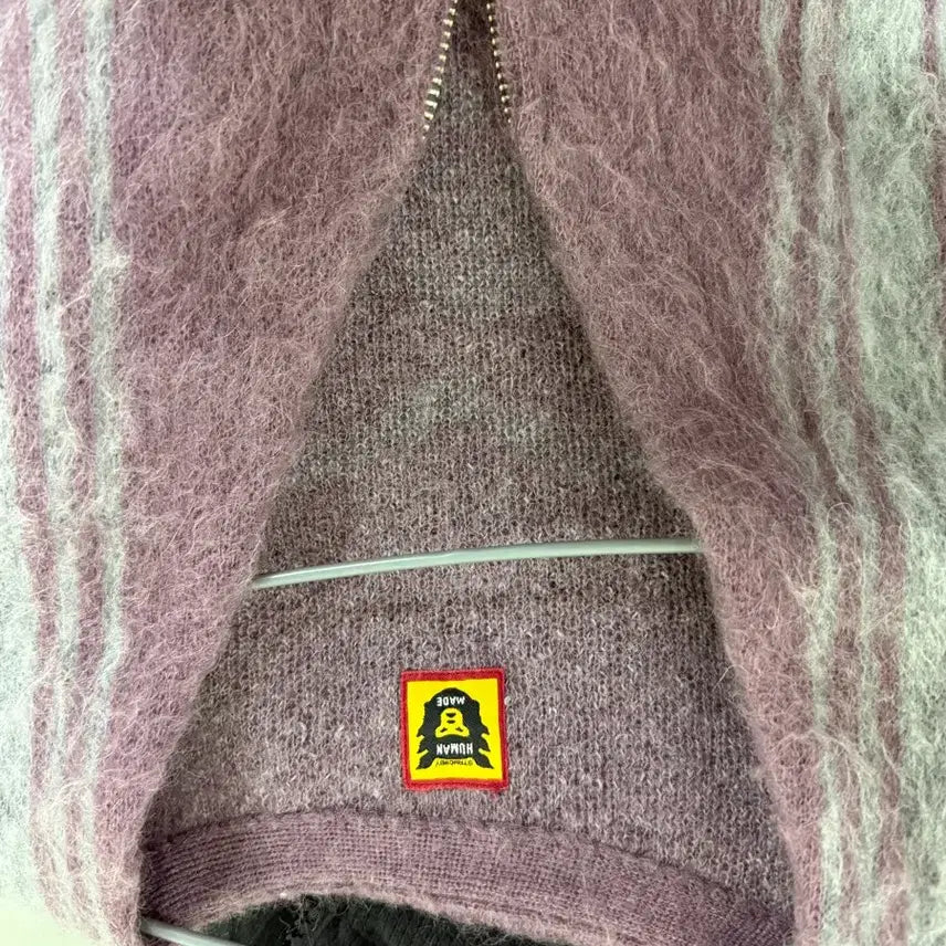 [BUNJANG] Human Made Zip-up Cardigan Purple L / 휴먼메이드 집업 가디건 퍼플L