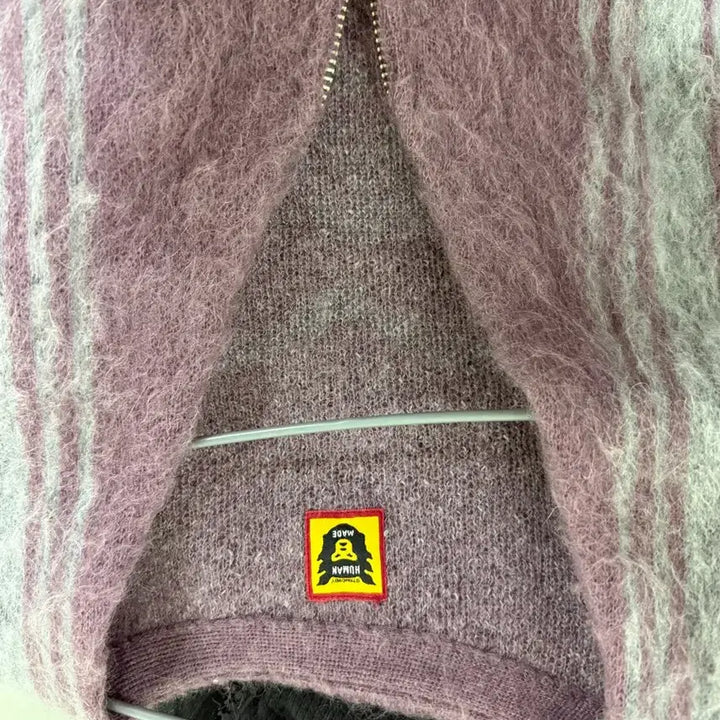 [BUNJANG] Human Made Zip-up Cardigan Purple L / 휴먼메이드 집업 가디건 퍼플L