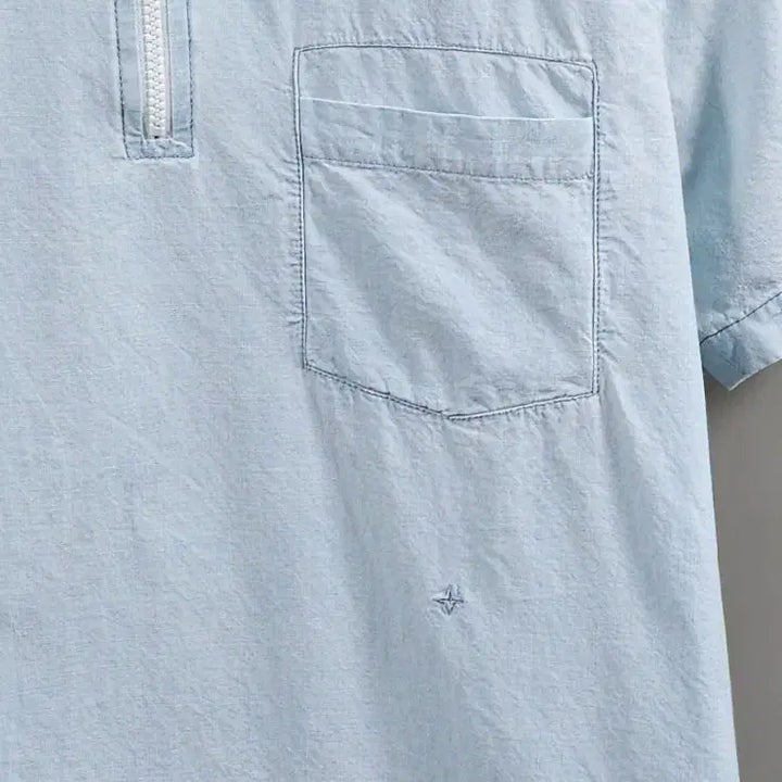 [SOLD OUT] 105 STONE ISLAND 스톤아일랜드 가먼트다잉 반팔 셔츠