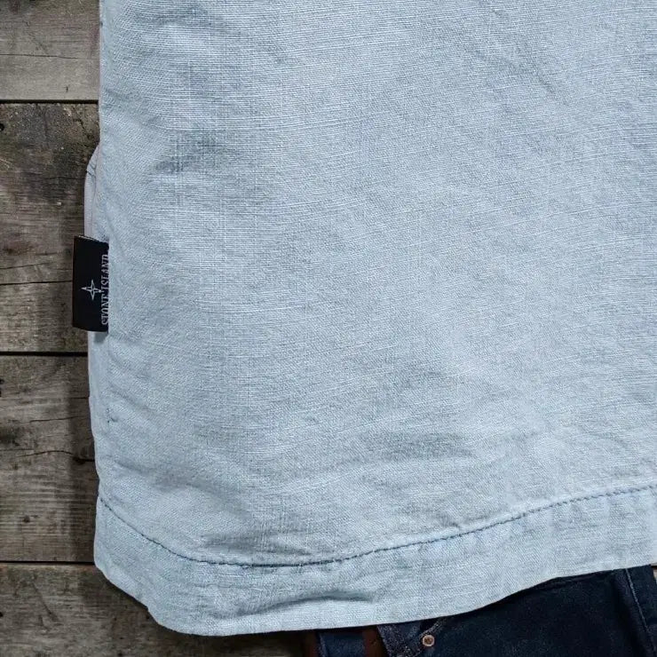 [SOLD OUT] 105 STONE ISLAND 스톤아일랜드 가먼트다잉 반팔 셔츠