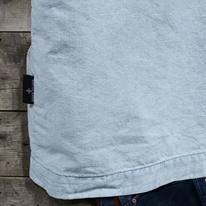 [SOLD OUT] 105 STONE ISLAND 스톤아일랜드 가먼트다잉 반팔 셔츠