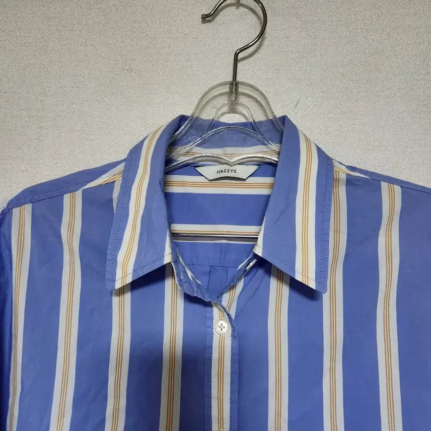 [BUNJANG] Hazzys Striped Short Sleeve Shirt / 헤지스 스트라이프 남방 90