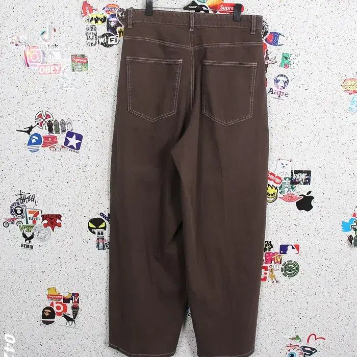 [SOLD OUT] 여성73/ 에잇세컨즈 스티치 밤색 와이드 팬츠 0-29