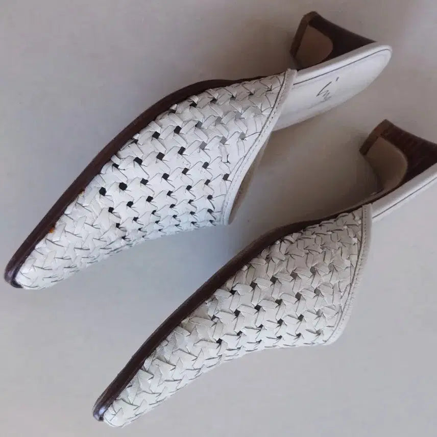[BUNJANG] Ing Leather Mule Slippers / ing 뮬 슬리퍼 소가죽