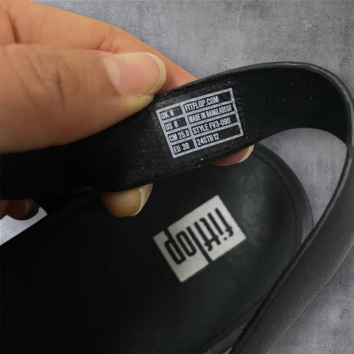 [BUNJANG] Fitflop Leather Buckle Fisherman Sandals / 핏플랍 Fitflop 블랙 레더 버클 피셔맨 샌들 250