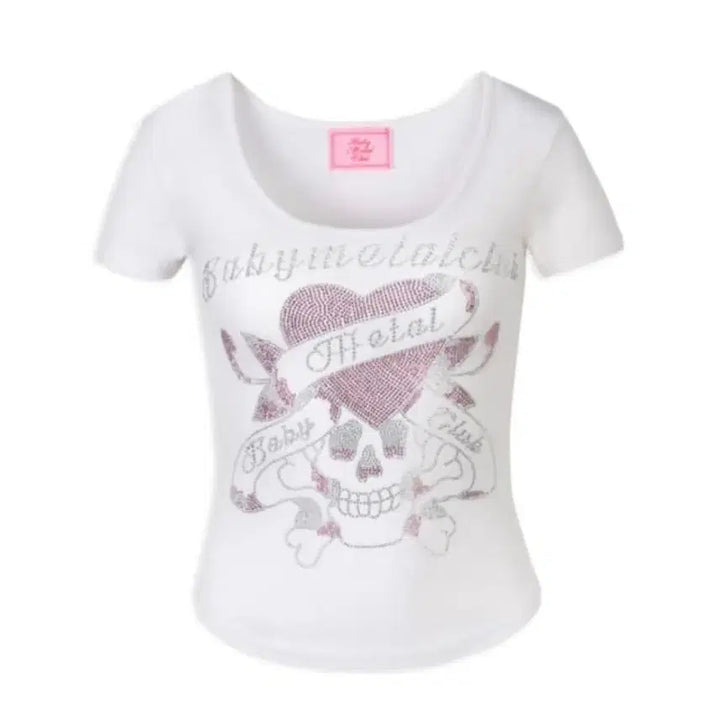 [BUNJANG] BabyMetalClub Scality White Top / 베메클 스컬티 화이트 미착용