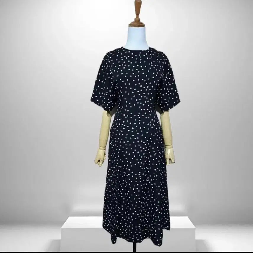 [BUNJANG] Attention Dot Long Dress / Attention 도트 롱원피스 55