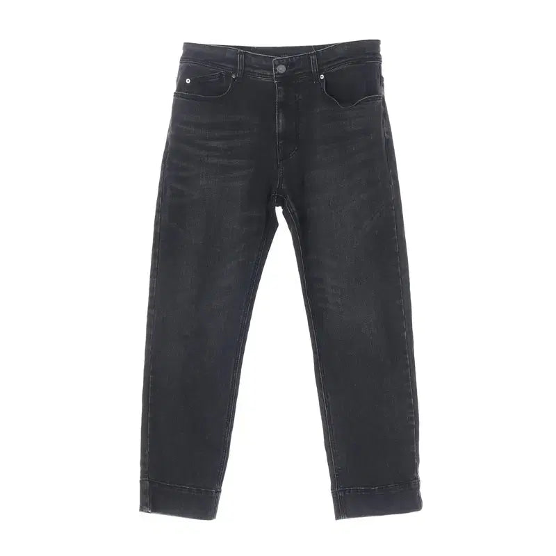[BUNJANG] System Tapered Denim Pants Black / 한섬 시스템 테이퍼드 데님팬츠 흑청