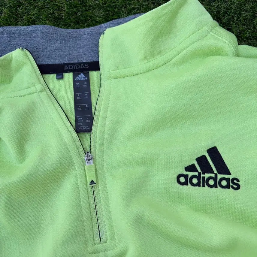 [BUNJANG] Adidas Half Zip Long Sleeve Shirt / 4XL)아디다스 해외판 하프집업 롱슬리브