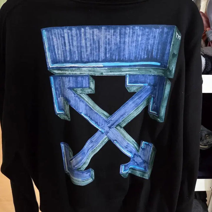 [BUNJANG] Off-White Black Marker Arrow Sweatshirt / [정품] 오프화이트 블랙 마커 애로우 맨투맨