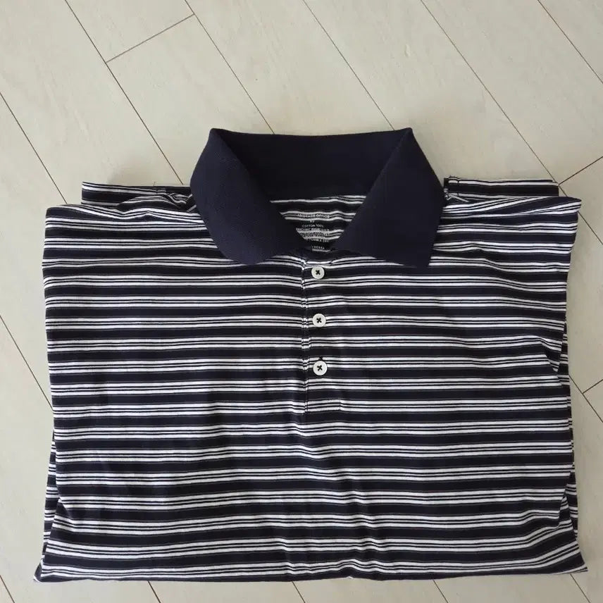 [BUNJANG] Anotheroffice 2 Size Item / 어나더오피스 Brief Stripe Rugby T (Navy)2사이즈