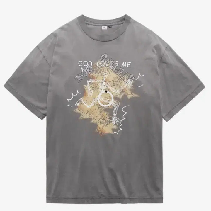 [BUNJANG] Polytelu Lightning Short Sleeve T-Shirt Purple Gray / (4) 폴리테루 라이트닝 반팔 티셔츠 퍼플그레이